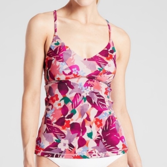 ATHLETA Tankini NWT Daybreak Tropic Triangle  Swim - Picture 1 of 12
